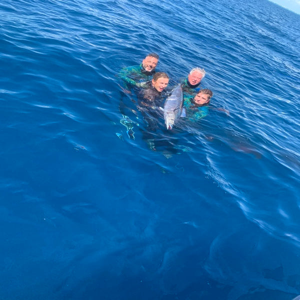 the neptonics crew with a wahoo